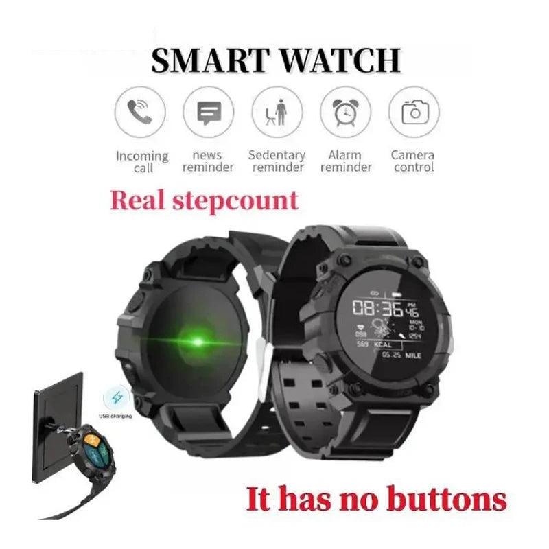 Smartwatch Bluetooth para homens e mulheres, pulseira de fitness, pulseira inteligente, tela sensível ao toque, esportes, iOS, Android