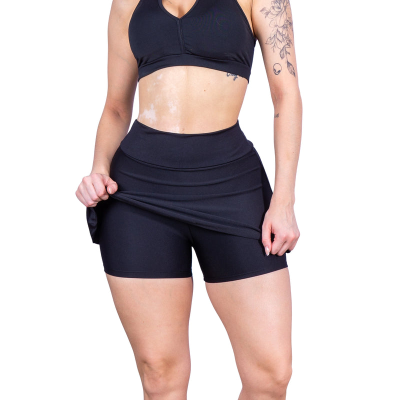 Short Saia Feminino Fitness Academia ou Cross