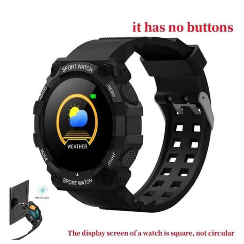 Smartwatch Bluetooth para homens e mulheres, pulseira de fitness, pulseira inteligente, tela sensível ao toque, esportes, iOS, Android