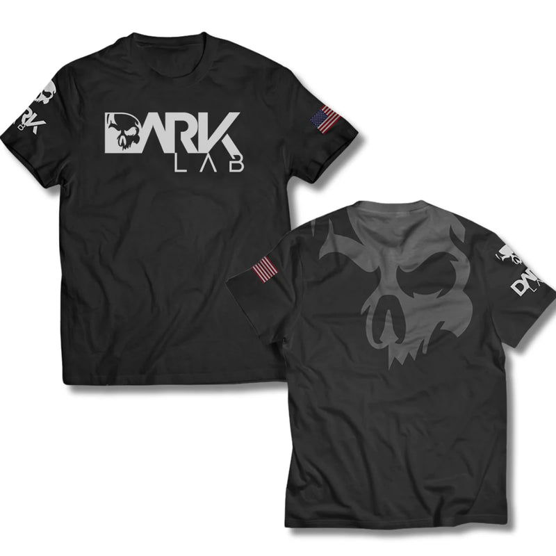 Camiseta Para Treino Preta DRY-FIT Dark Lab - Camisa Academia, Fitness, Musculação, Dry Fit